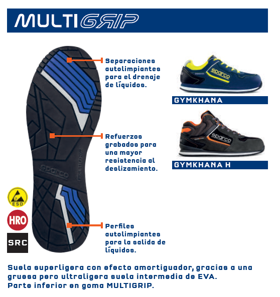 Zapato De Seguridad Sparco Gymkhana Tacoma Esd S3 SRC SPARCO PURAVIDA