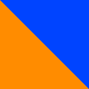 Azul marino/naranja