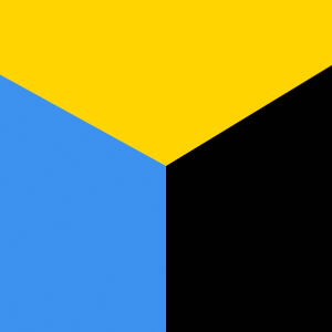 Azul/negro/amarillo
