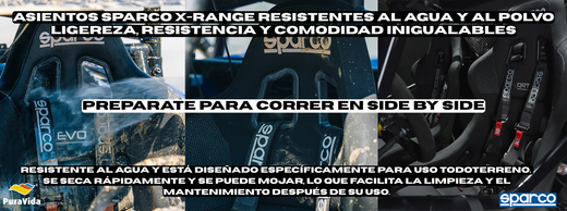 ASIENTOS SPARCO QRT X-RANGE RESISTENTES AL AGUA Y AL POLVO