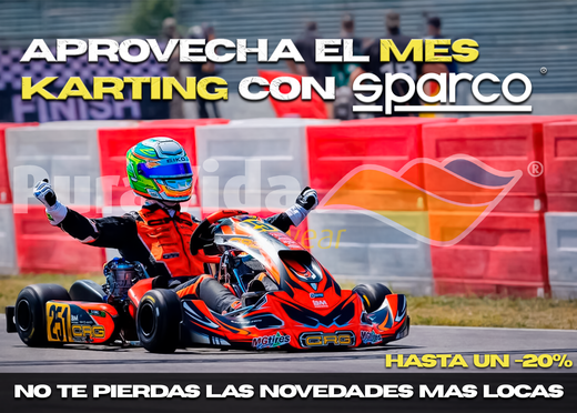 Sparco renews its 2026 karting line with state-of-the-art helmets, suits and gloves
