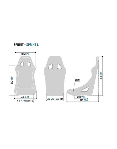 BAQUET SPARCO SPRINT L FIA 8855-1999