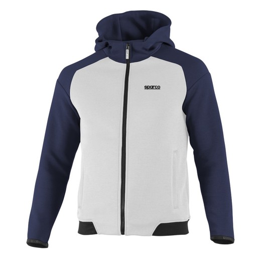 SUDADERA CON CAPUCHA Y CREMALLERA SPARCO