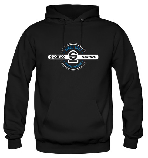 Sudadera Sparco Hoodie 1977 Negra