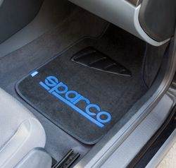 TAPIS DE SOL SPARCO POUR VOITURES LOGO BLEU