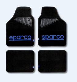 TAPIS DE SOL SPARCO POUR VOITURES LOGO BLEU