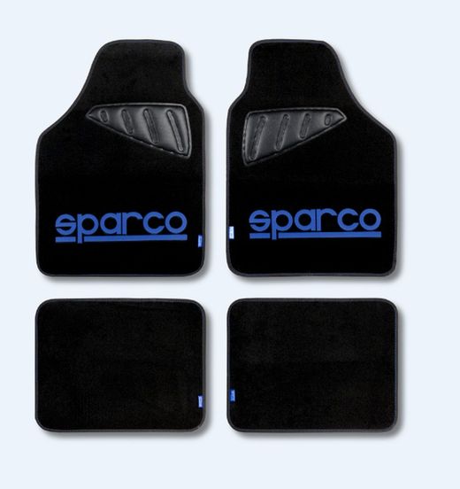 TAPIS DE SOL SPARCO POUR VOITURES LOGO BLEU