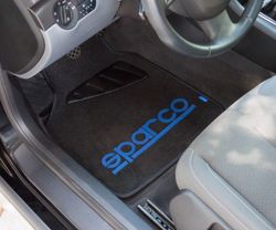 TAPIS DE SOL SPARCO POUR VOITURES LOGO BLEU