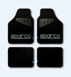 TAPIS DE SOL SPARCO POUR VOITURES LOGO GRIS