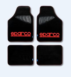 TAPIS DE SOL SPARCO POUR VOITURES AVEC LOGO ROUGE