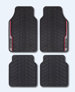 TAPIS DE VOITURE SPARCO NOIR ET ROUGE