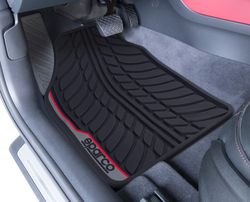 TAPIS DE VOITURE SPARCO NOIR ET ROUGE