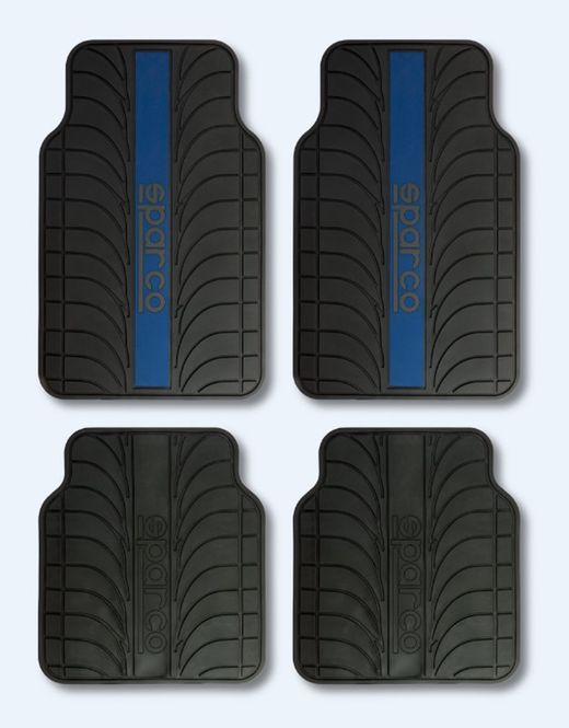 TAPIS DE VOITURE EN PVC BLEU SPARCO