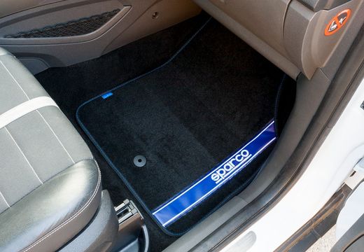 TAPIS DE VOITURE SPARCO NOIR/BLEU MARINE