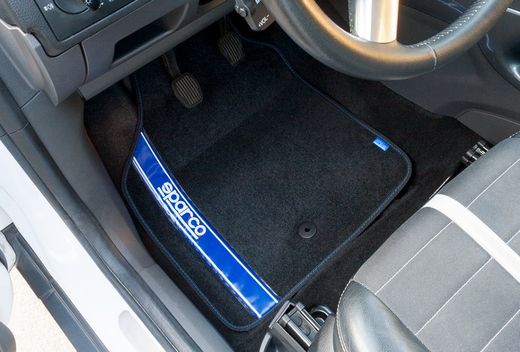 TAPIS DE VOITURE SPARCO NOIR/BLEU MARINE