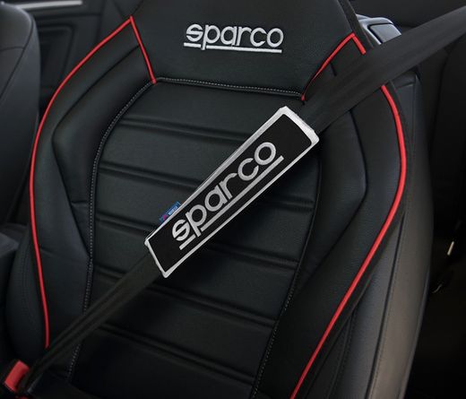 COUSSIN DE CEINTURE DE SÉCURITÉ NOIR SPARCO