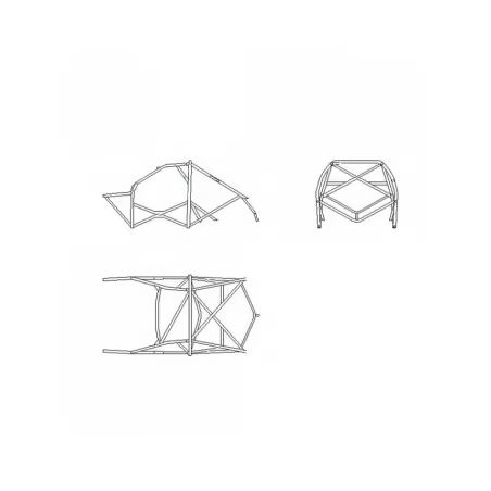 ARCO DE SEGURIDAD MITSUBISHI EVO 4, 5, 6 DE 1996 A 2001