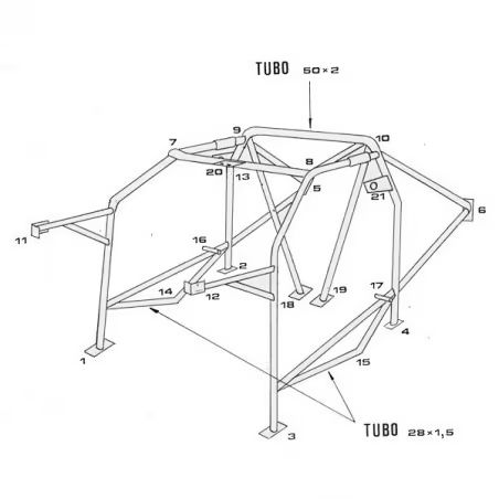 ARCO DE SEGURIDAD SPARCO LANCIA DELTA INTEGRALE