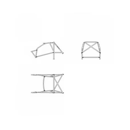 ARCO DE SEGURIDAD SPARCO PARA OPEL CORSA B GSI 1,6L 16V DE 1993 A 2000