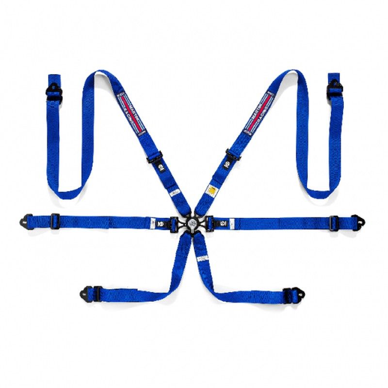 ARNÉS SPARCO 6PT MARTINI RACING FIA 8853-2016 Rojo / hebilla aluminio