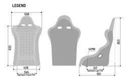 SPARCO LEGEND MARTINI RACING FIA BAQUETS 8855-1999