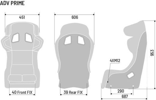 BAQUET SPARCO ADV PRIME FIA 8862-2009