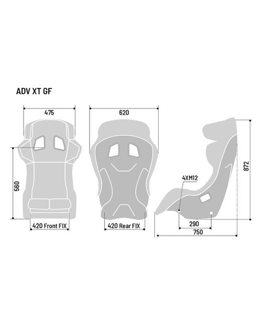 BAQUET SPARCO ADV XT FIA 8862-2009