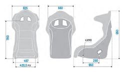 BAQUET SPARCO CIRCUIT II CARBONE TAILLE L FIA 8855-1999