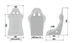 BAQUETE DE CARBONO SPARCO EVO FIA 8855-1999