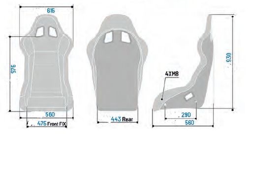 BAQUET SPARCO EVO CARBONE TAILLE XL FIA 8855-1999