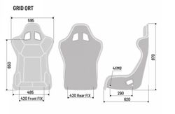 BAQUET SPARCO GRID-Q QRT FIA 8855-1999