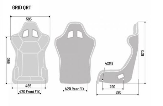 BAQUET SPARCO GRID-Q QRT FIA 8855-1999