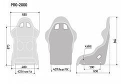 BAQUET SPARCO PRO 2000 QRT FIA 8855-1999