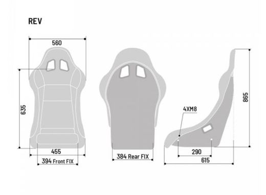 SPARCO BAQUET REV QRT FIA 8855-1999