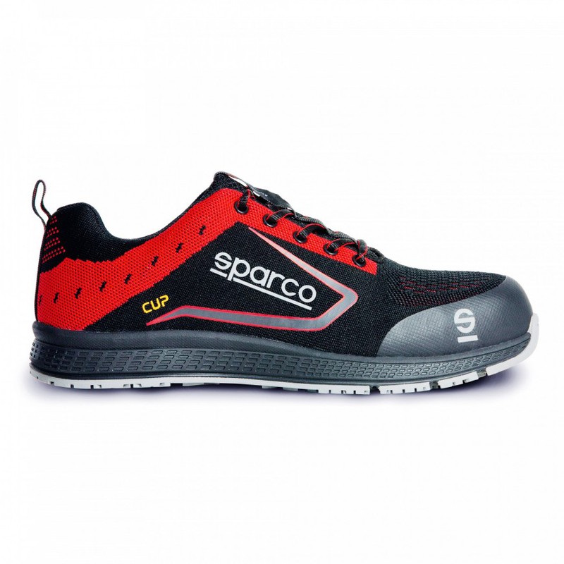 Zapato de Seguridad Sparco Unisex 42 Rojo Negro - Nitro-S3 SRC