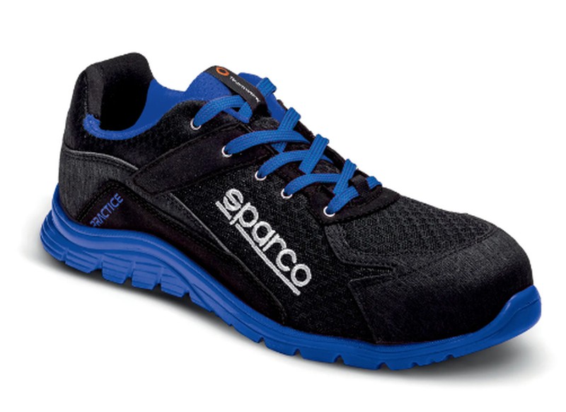  Sparco Zapatos de seguridad ligeros de caña baja unisex  Practice S1P Nelson Negro/Azul Talla, 41 EU : Ropa, Zapatos y Joyería
