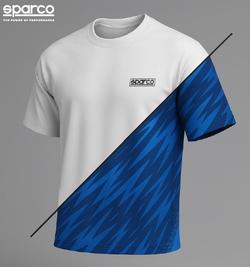 T-SHIRT TECHNIQUE SPARCO RACING PERSONNALISÉ POUR ÉQUIPES ET PILOTES