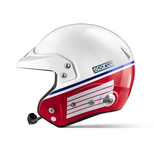 CASQUE JET SPARCO AIR PRO RJ-5i MARTINI RACING - DESIGN À RAYURES FIA 8859-2015
