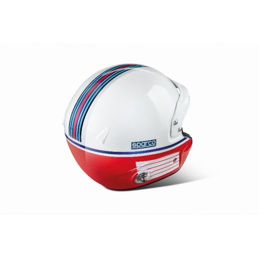 CASQUE JET SPARCO AIR PRO RJ-5i MARTINI RACING - DESIGN À RAYURES FIA 8859-2015