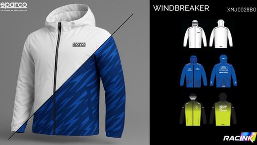 CHAQUETA CORTAVIENTOS SPARCO PERSONALIZABLE
