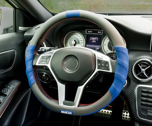 COUVERTURE DE VOLANT BLEU SPARCO