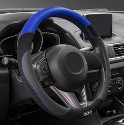 COUVERTURE DE VOLANT SPARCO BLEU PVC + CAOUTCHOUC