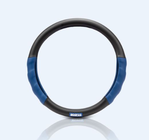 COUVRE-VOLANT SPARCO BLEU/NOIR