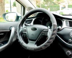 HOUSSE DE VOLANT DE VOITURE EN PVC GRIS SPARCO