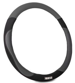 COUVERTURE DE VOLANT SPARCO GRIS PVC + CAOUTCHOUC