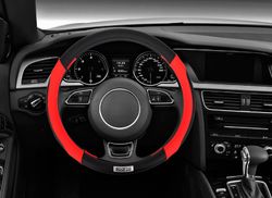 COUVRE-VOLANT SPARCO NOIR ET ROUGE