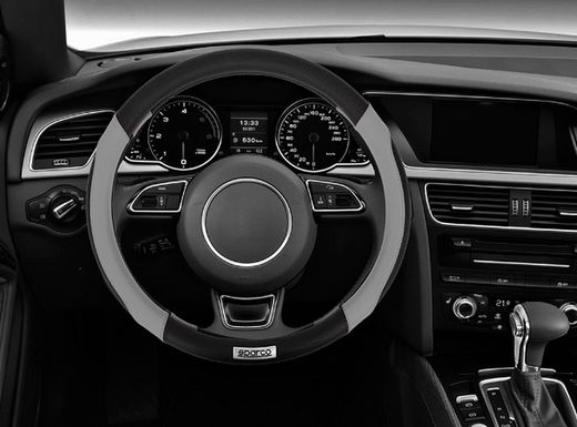 COUVRE-VOLANT NOIR SPARCO