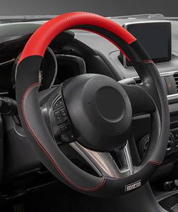 COUVERTURE DE VOLANT SPARCO ROUGE EN PVC + CAOUTCHOUC