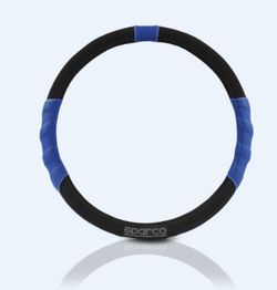 COUVRE-VOLANT SPARCO SPORT BLEU
