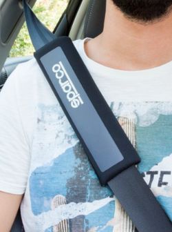 COUVRE VOLANT + 2 PLAQUETTES SPARCO NOIRES ET GRISES